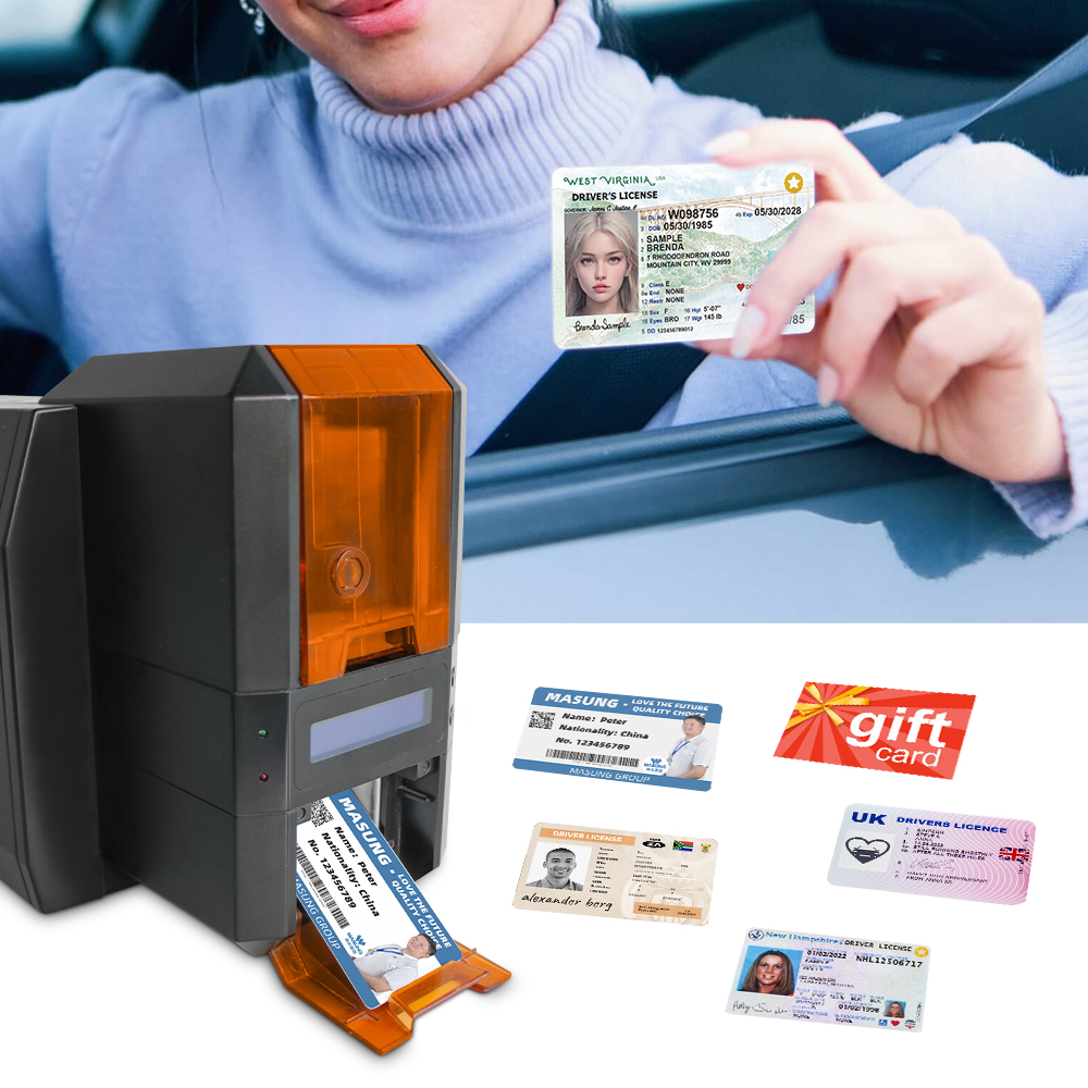 Masung MS-CH22 Single-Sided ID Card Printer for Printing Employee, Staff, Photo, Membership Cards - Image 3