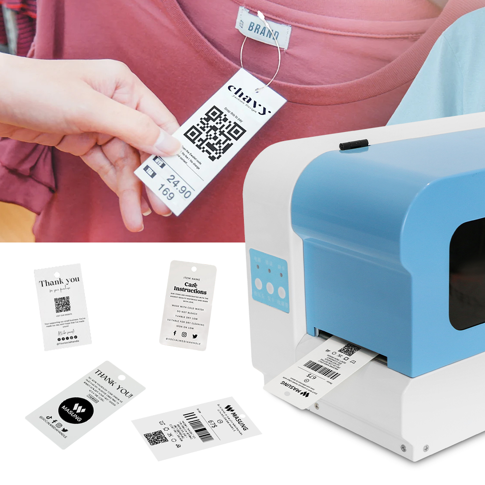 Masung MS-CH650, Custom Hang Tag Printer 300 DPI with USB Interface - Image 3